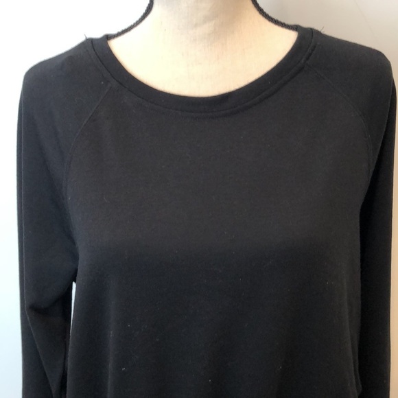 🎄Heart hips black long sleeve top with frills SZ L - Picture 4 of 8